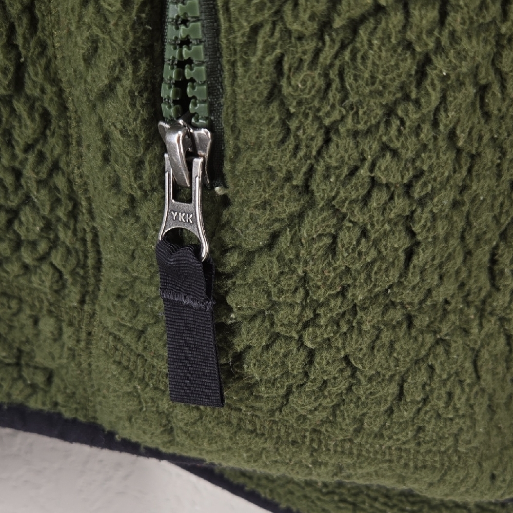 Patagonia Dark Olive Green Hooded Sherpa Fleece Jacket Size Small - Picture 5 of 13